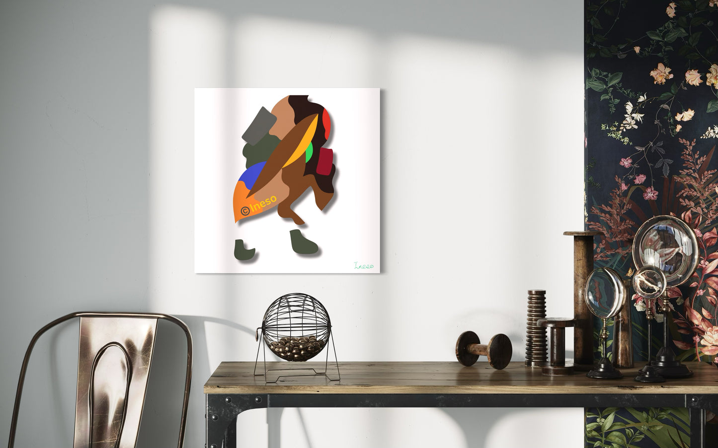 On A Mission, 40 x 40cm, 2024 (2 Variants)