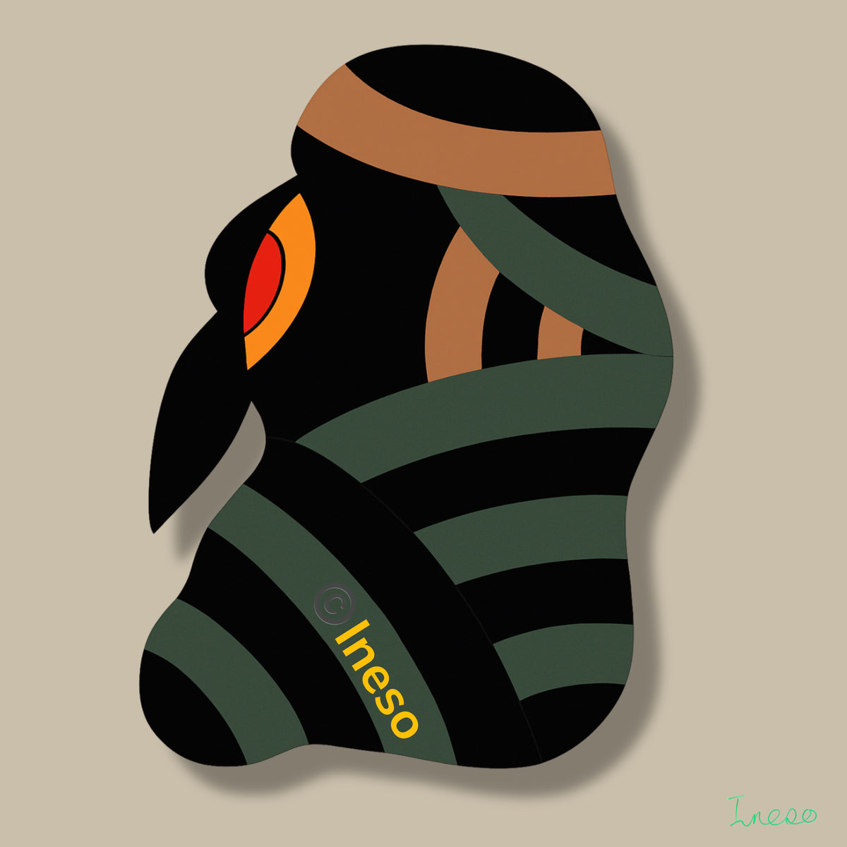 Mummy, 40 x 40cm, 2017 (3 Variants)