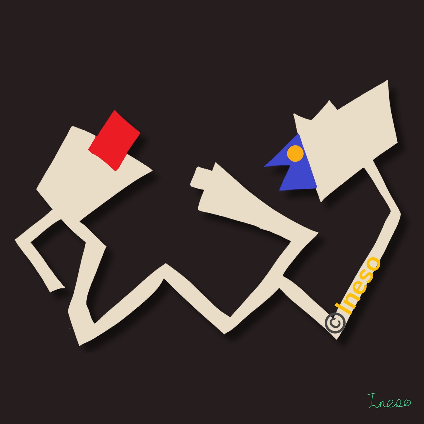 Who Decides, 40 x 40cm, 2022
