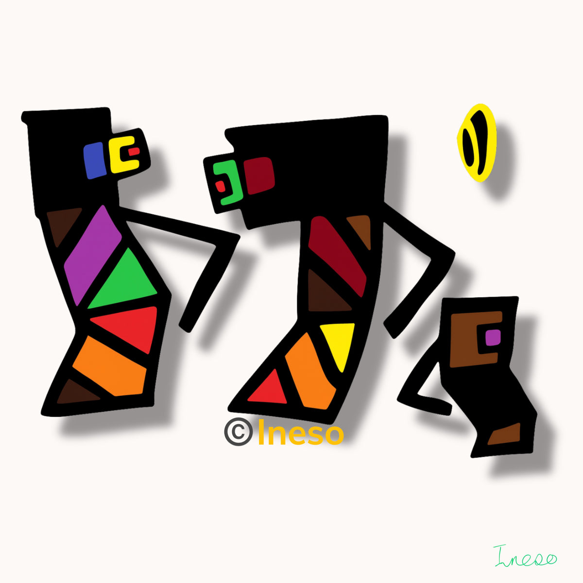 Life Of The Party, 40 x 40cm 2023 (2 Variants)