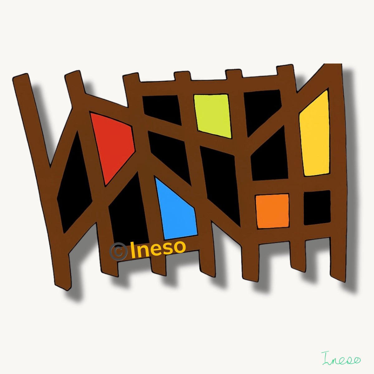 Fence, 40 x 40cm, 2018