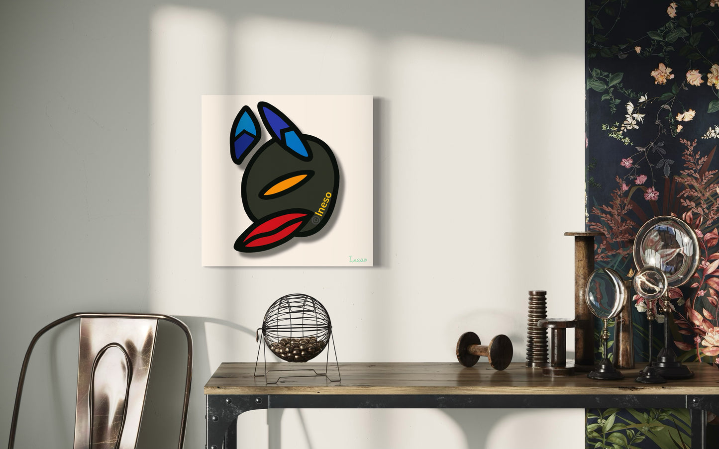 Why So Dour? 40 x 40cm, 2023 (2 Variants)