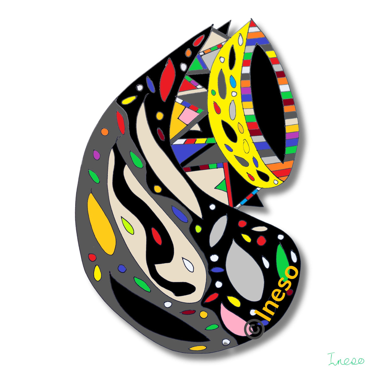 Kpangolo - Drum, 40 x 40cm, 2021 (5 Variants)