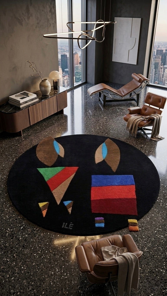 Rug: Brothers, ~ 1.2m Diameter
