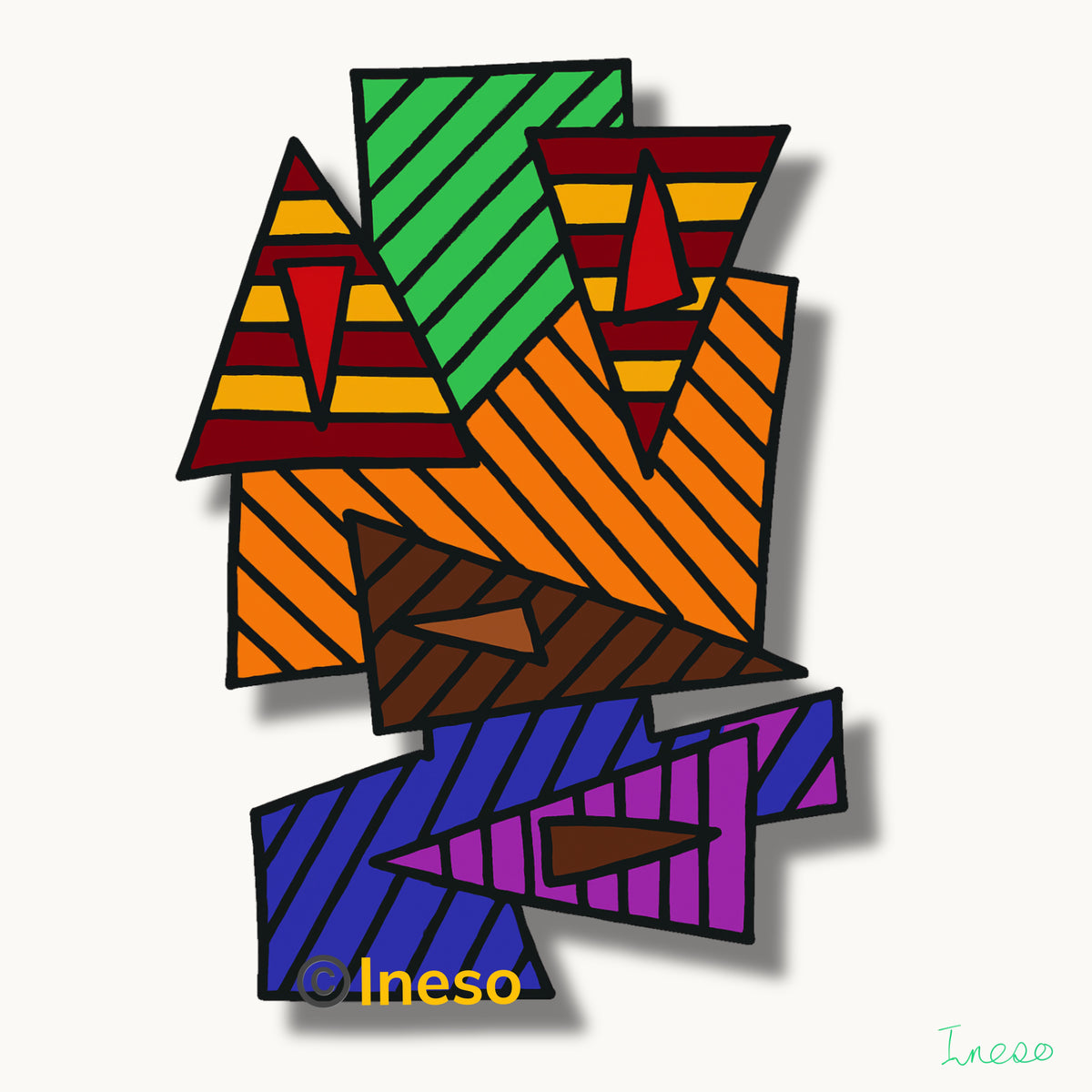 Shape Shifter, 40 x 40cm, 2021