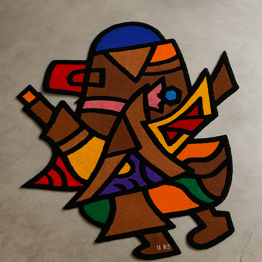 Rug: Mr Olopa, ~ 1.2m Diameter