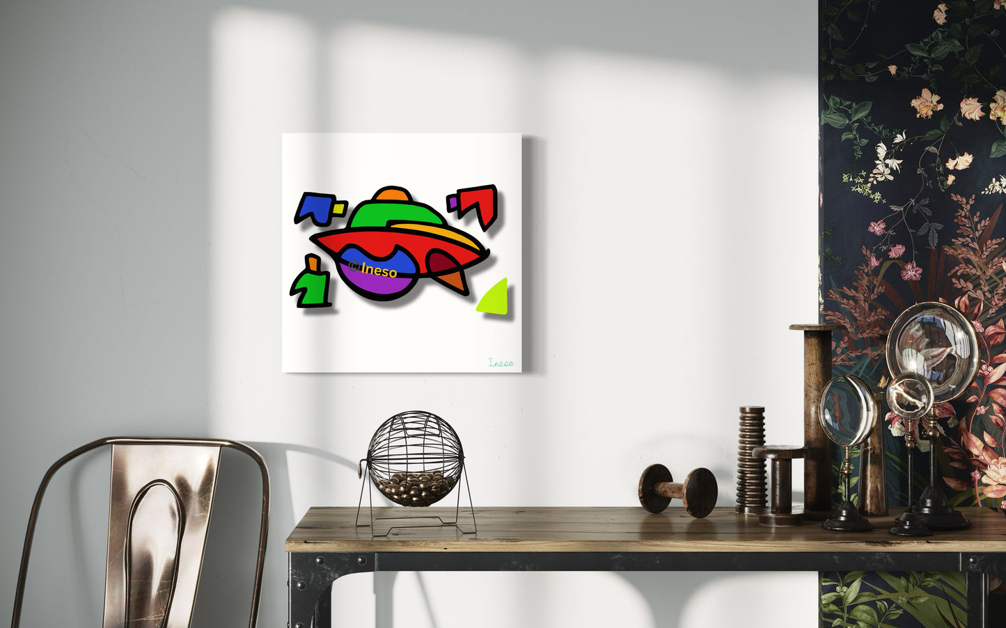UFO, 40 x 40cm, 2021