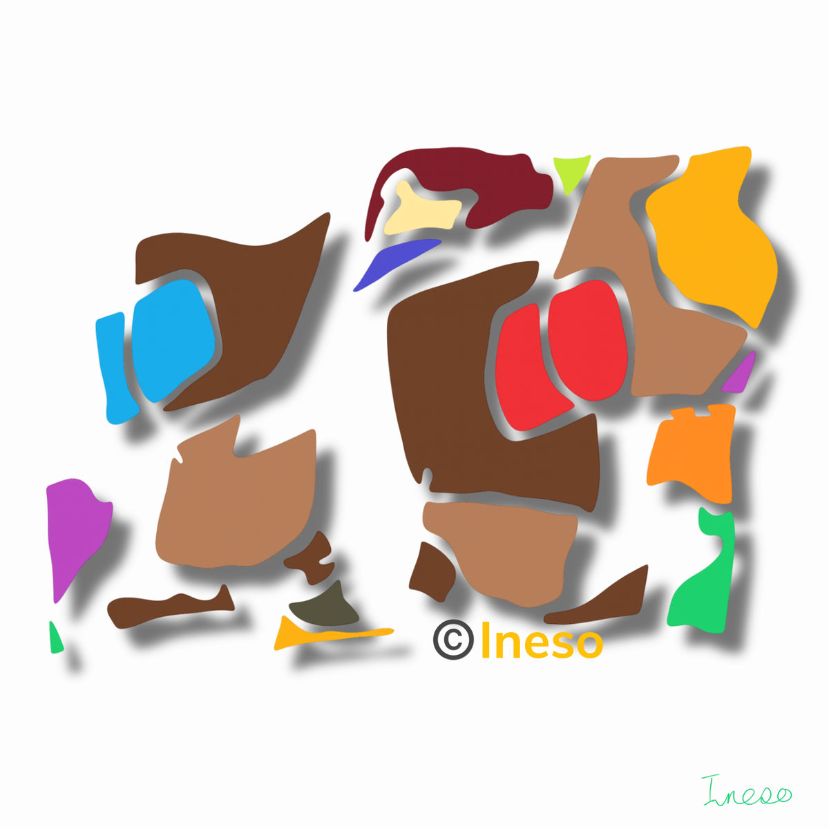 Playground, 40 x 40cm, 2023 (2 Variants)