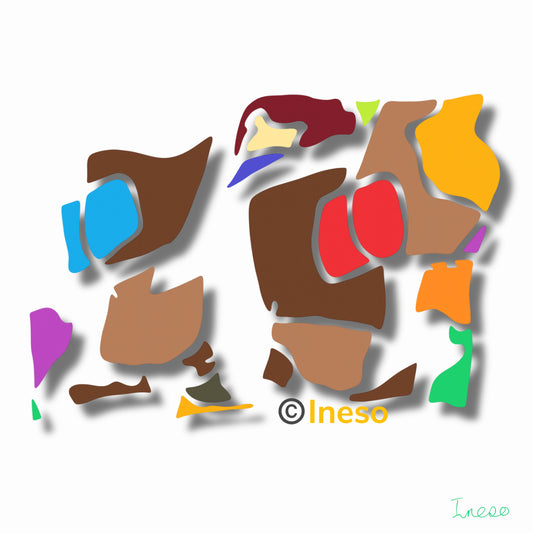 Playground, 40 x 40cm, 2023 (2 Variants)