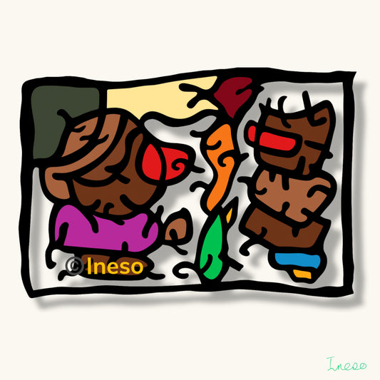 Don’t Let Anything Come Between Us, 40 x 40cm 2023 (2 Variants)