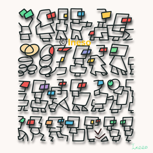 Community, 40 x 40cm, 2023 (2 Variants)