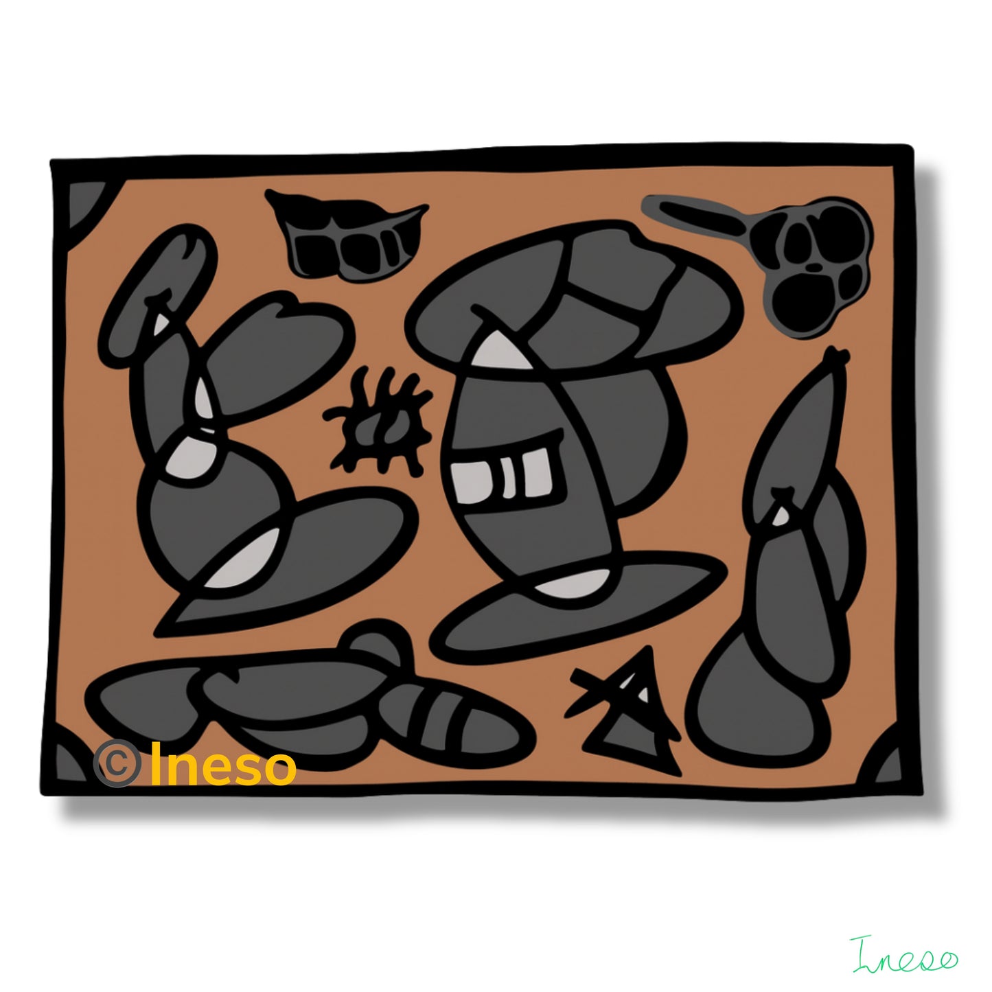 Workshop, 40 x 40cm, 2022 (8 Variants)