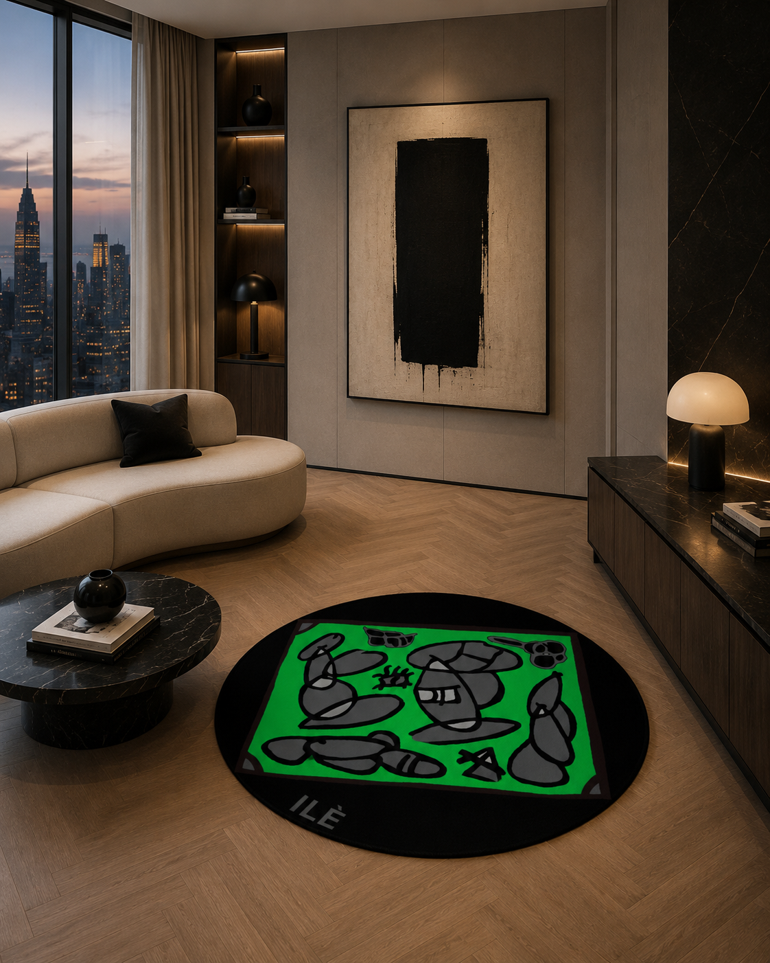 Rug: Workshop, 1.2m Diameter (4 Variants)