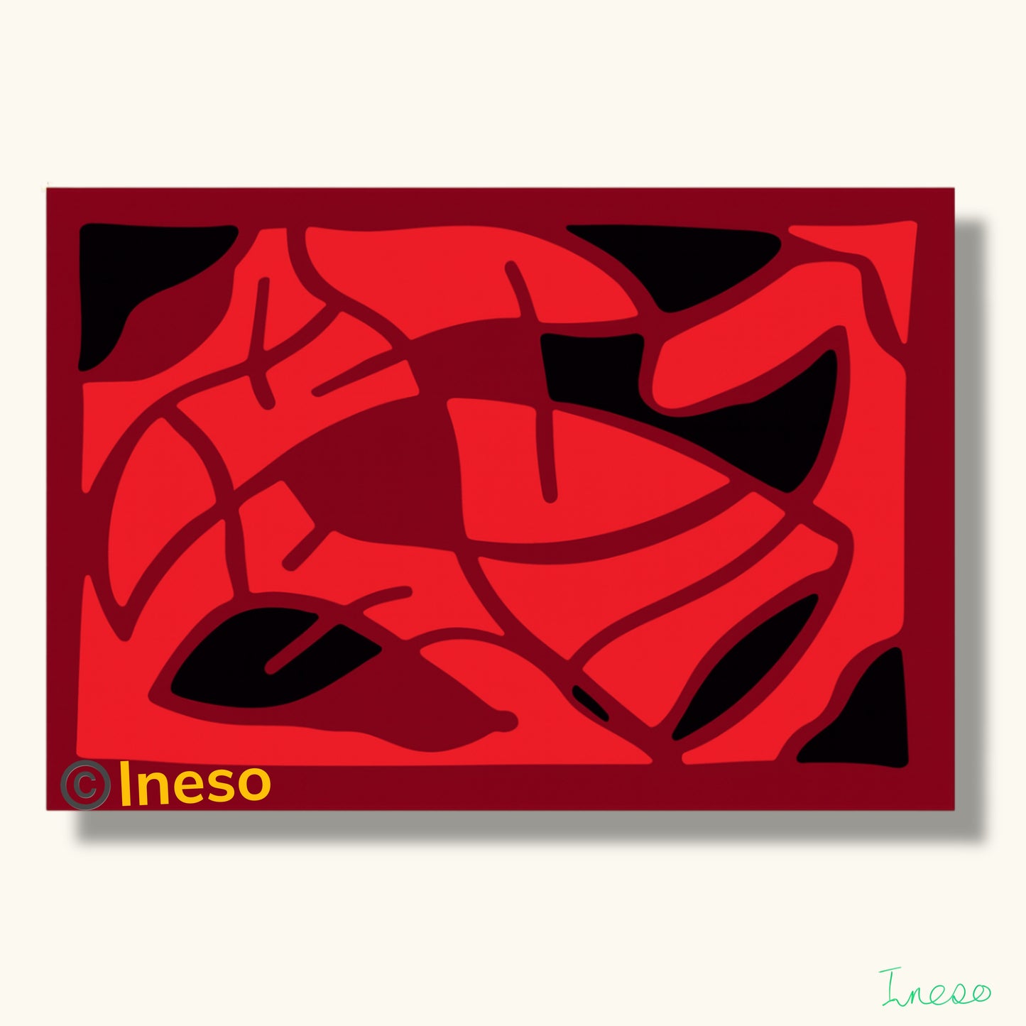 Inferno, 40 x 40cm, 2021