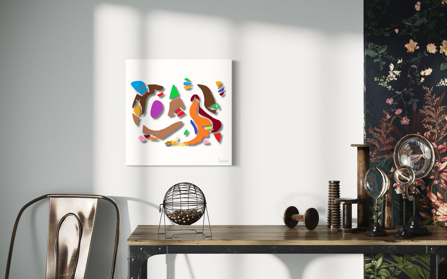 Contortionists, 40 x 40cm, 2022 (2 Variants)
