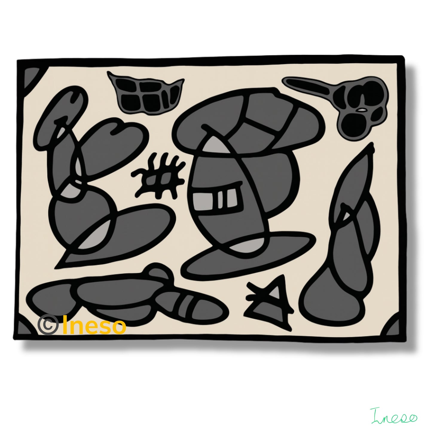 Workshop, 40 x 40cm, 2022 (8 Variants)
