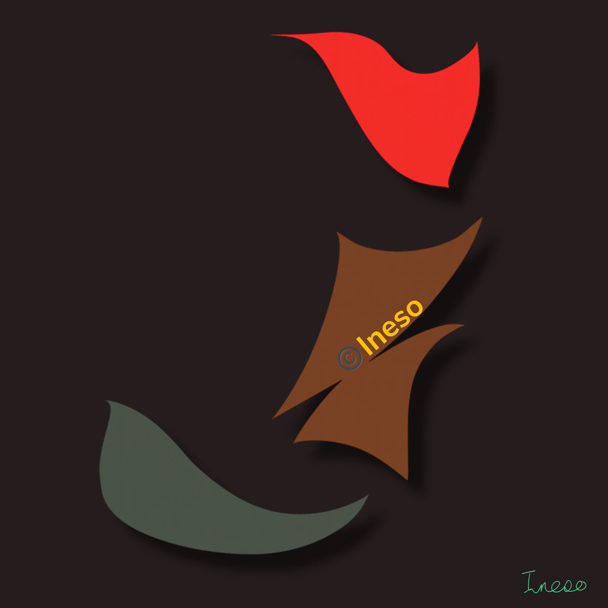 Fierce Determination, 40 x 40cm, 2023 (2 Variants)