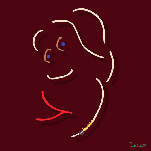 Curious Diego, 40 x 40cm, 2023