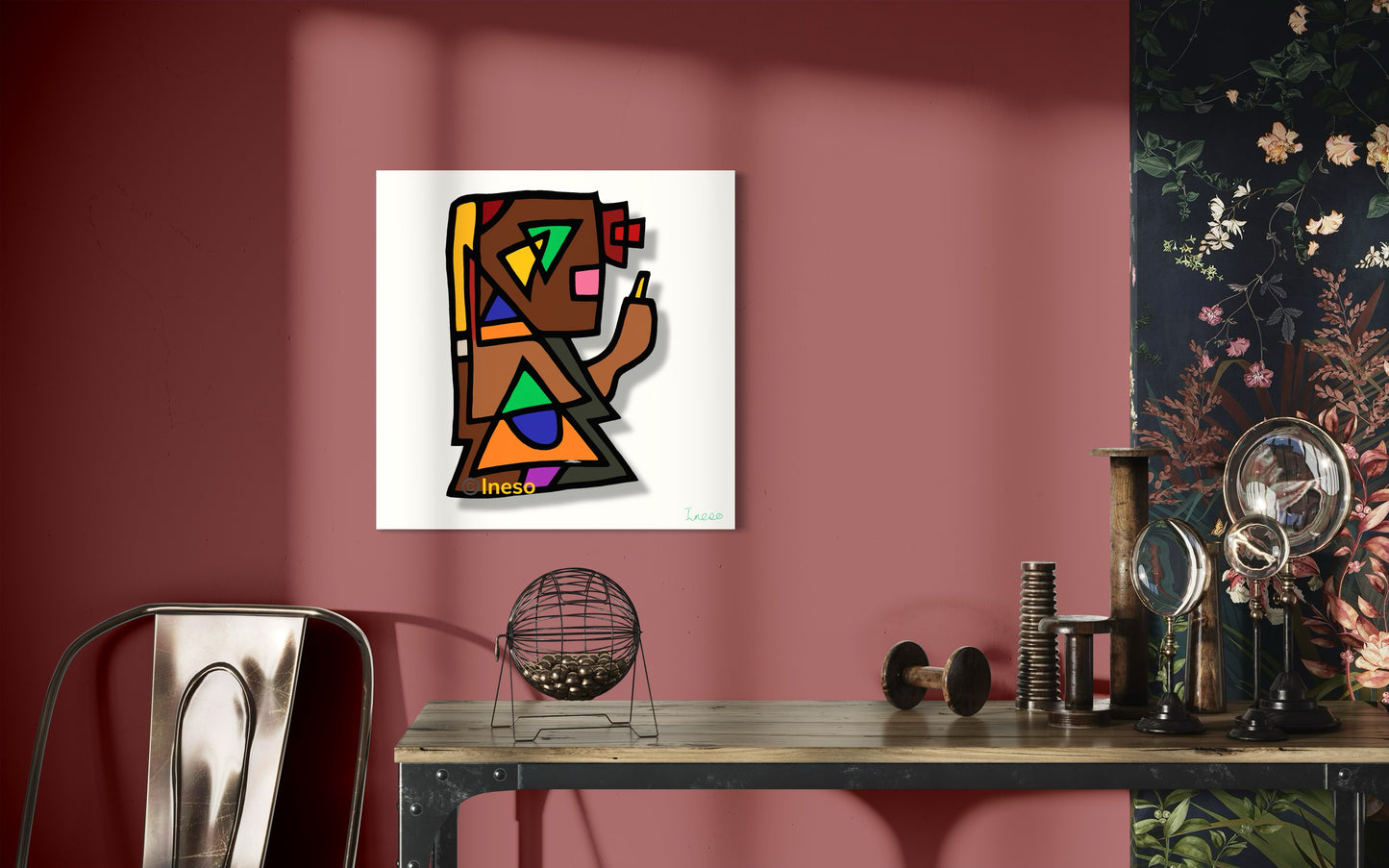 Excuse Me Please, 40 x 40cm, 2022