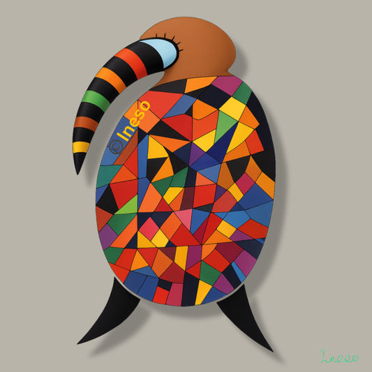 Christmas Turkey, 40 x 40cm, 2024