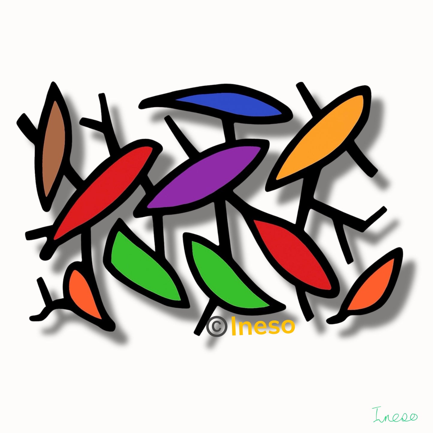 Bliss, 40 x 40cm, 2024