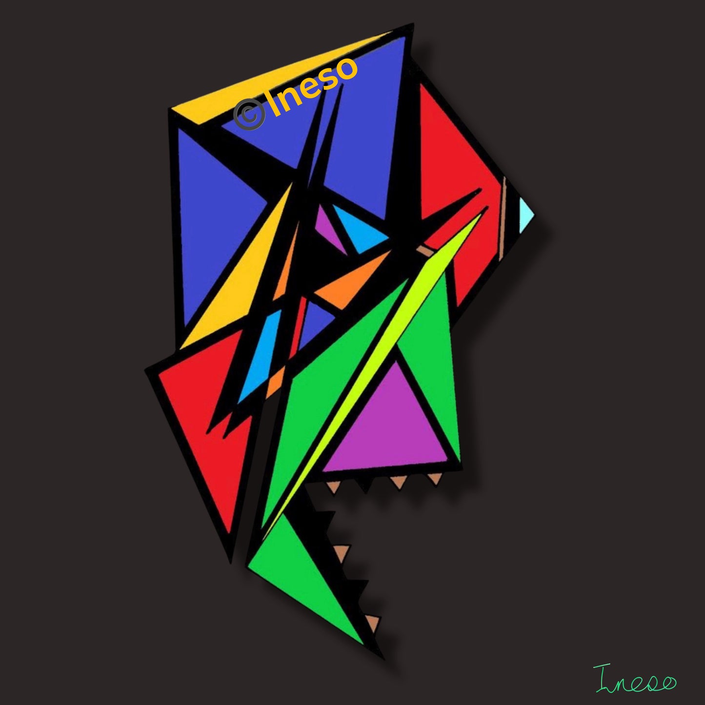 Grrr, 40 x 40cm, 2021 (2 Variants)