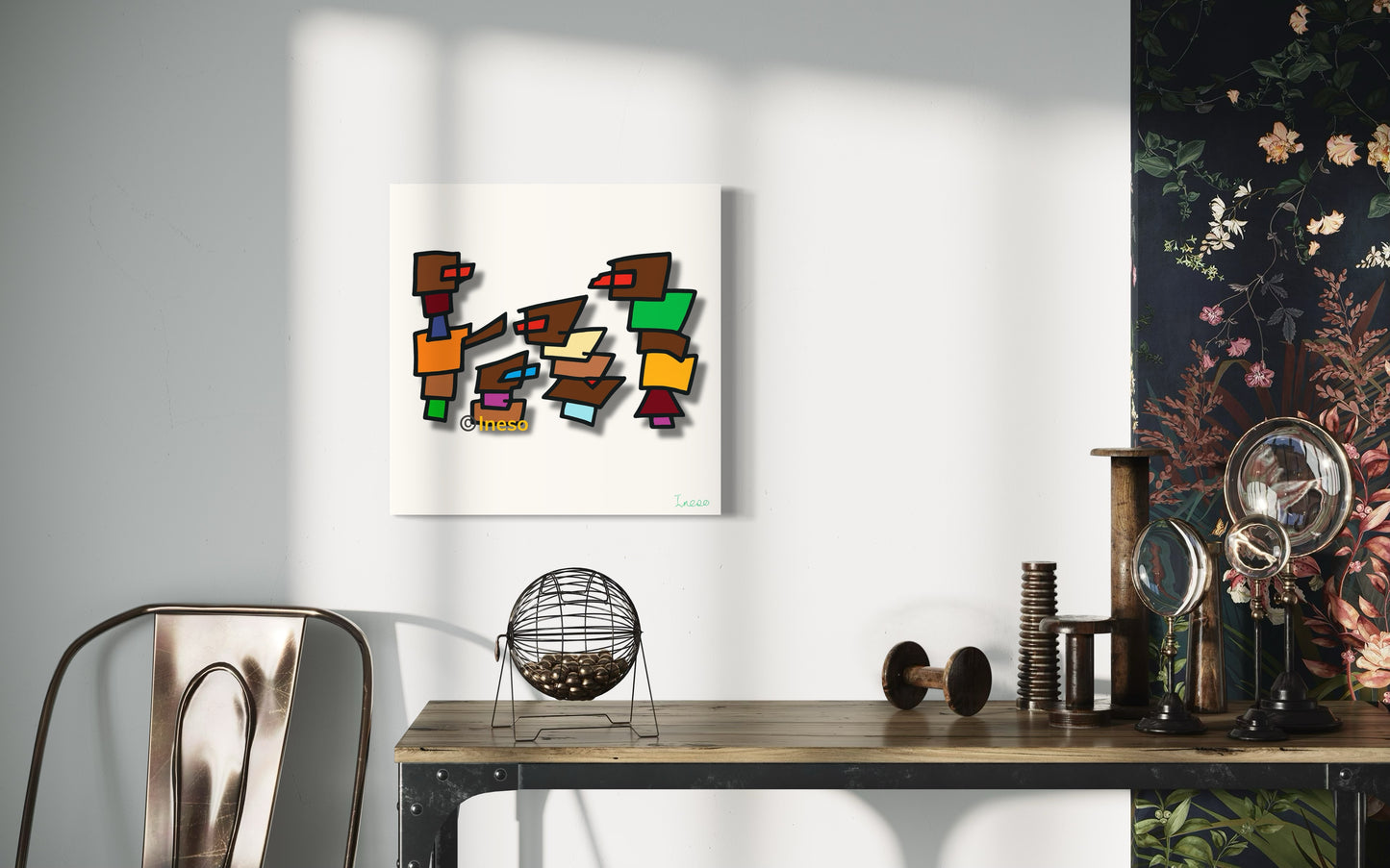 Imparting Knowledge, 40 x 40cm, 2023
