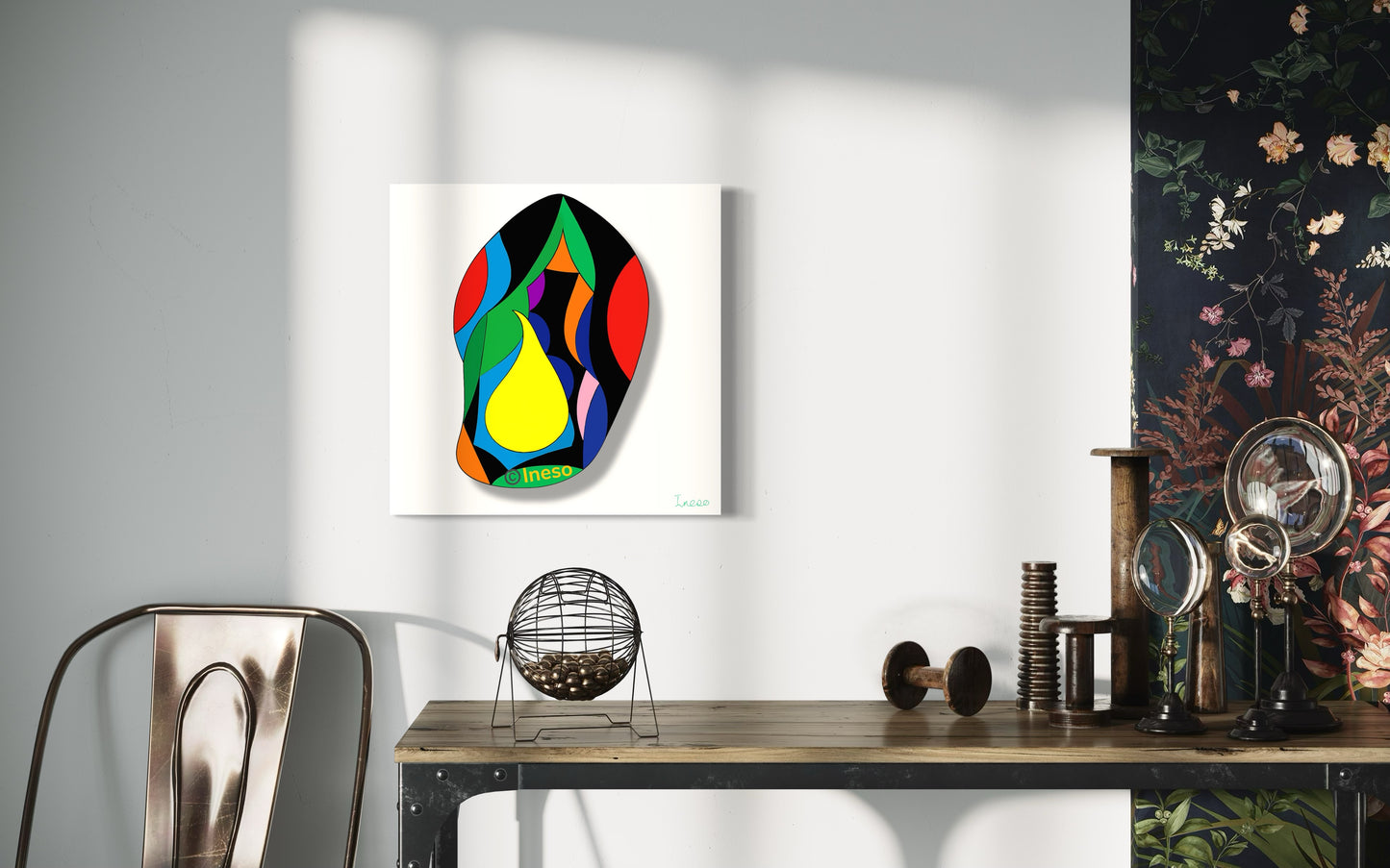 Somewhat Amused, 40 x 40cm, 2018