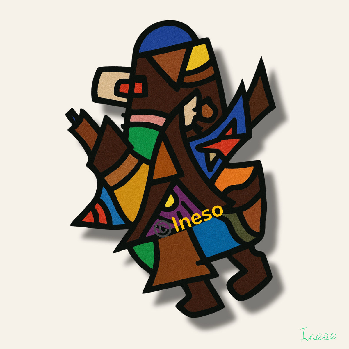 Olopa, 40 x 40cm, 2022 (3 Variants)