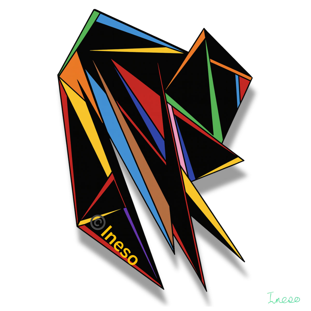 Smile Back, 40 x 40cm, 2021