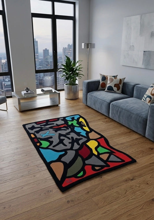Rug: Stressed, 140cm x 95cm