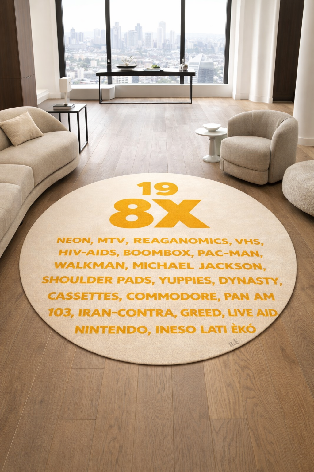 Rug: 198X, 1.2m Diameter (2 Variants)