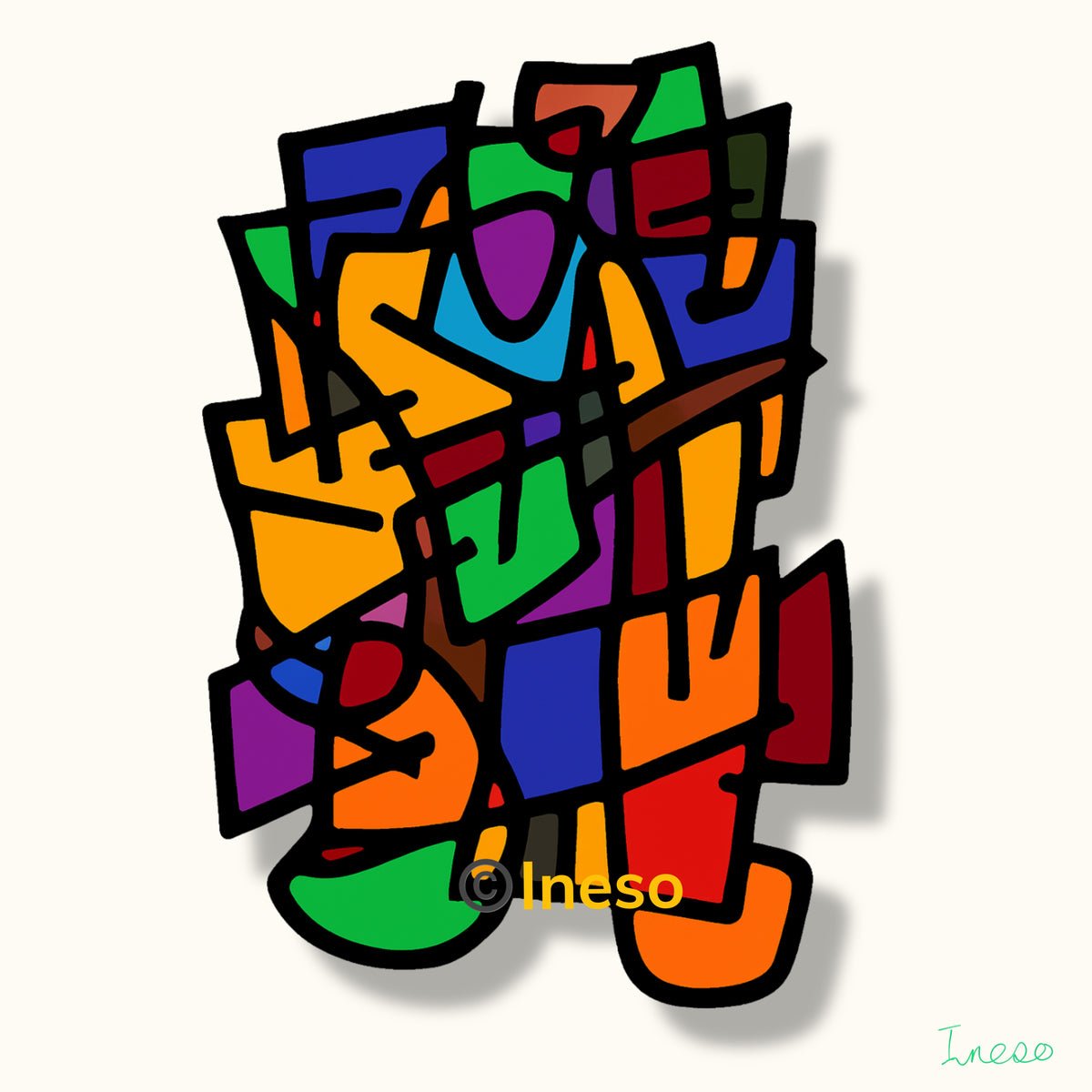 Question Everything, 40 x 40cm, 2021