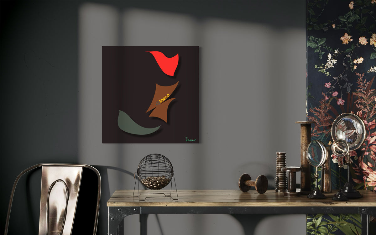 Fierce Determination, 40 x 40cm, 2023 (2 Variants)