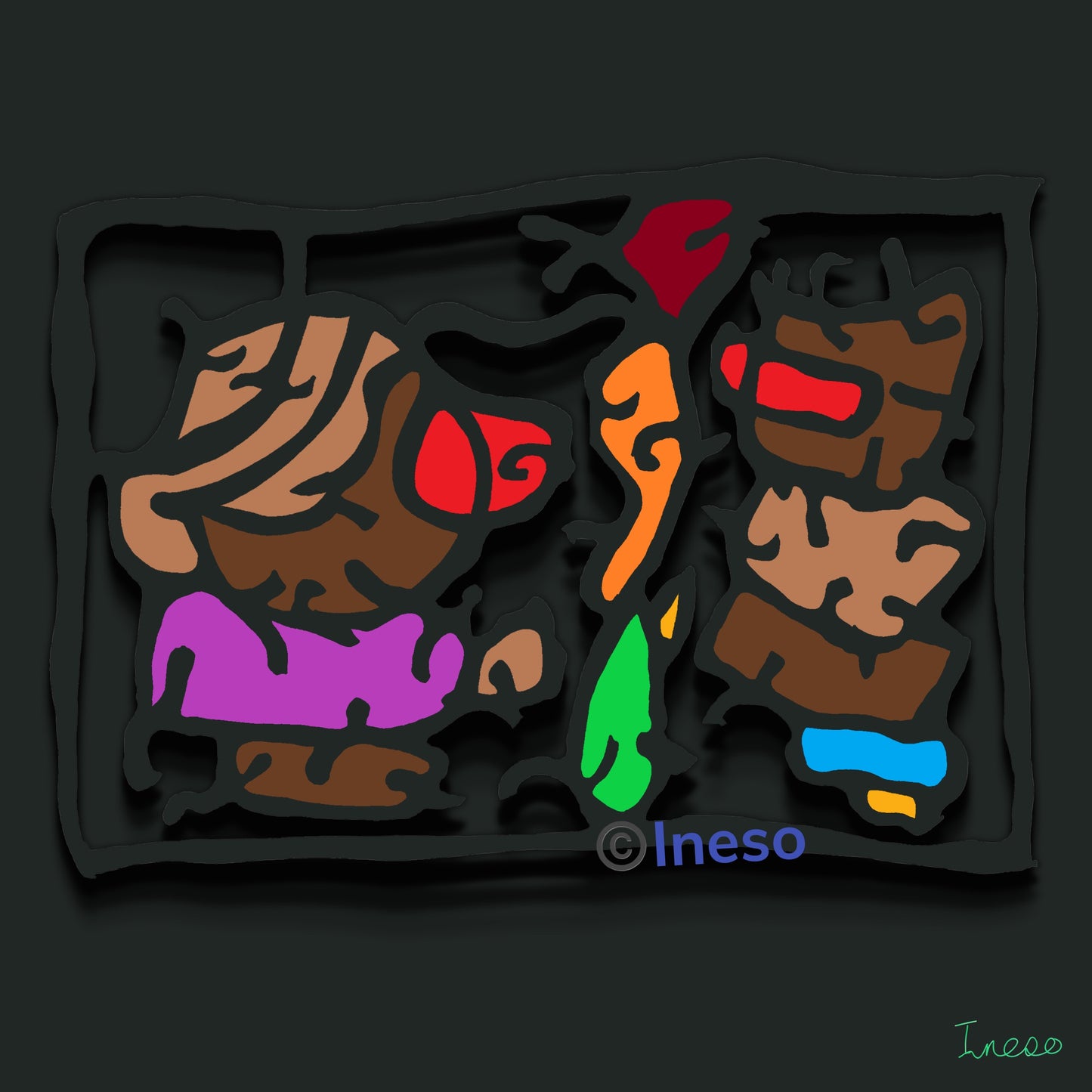 Don’t Let Anything Come Between Us, 40 x 40cm 2023 (2 Variants)