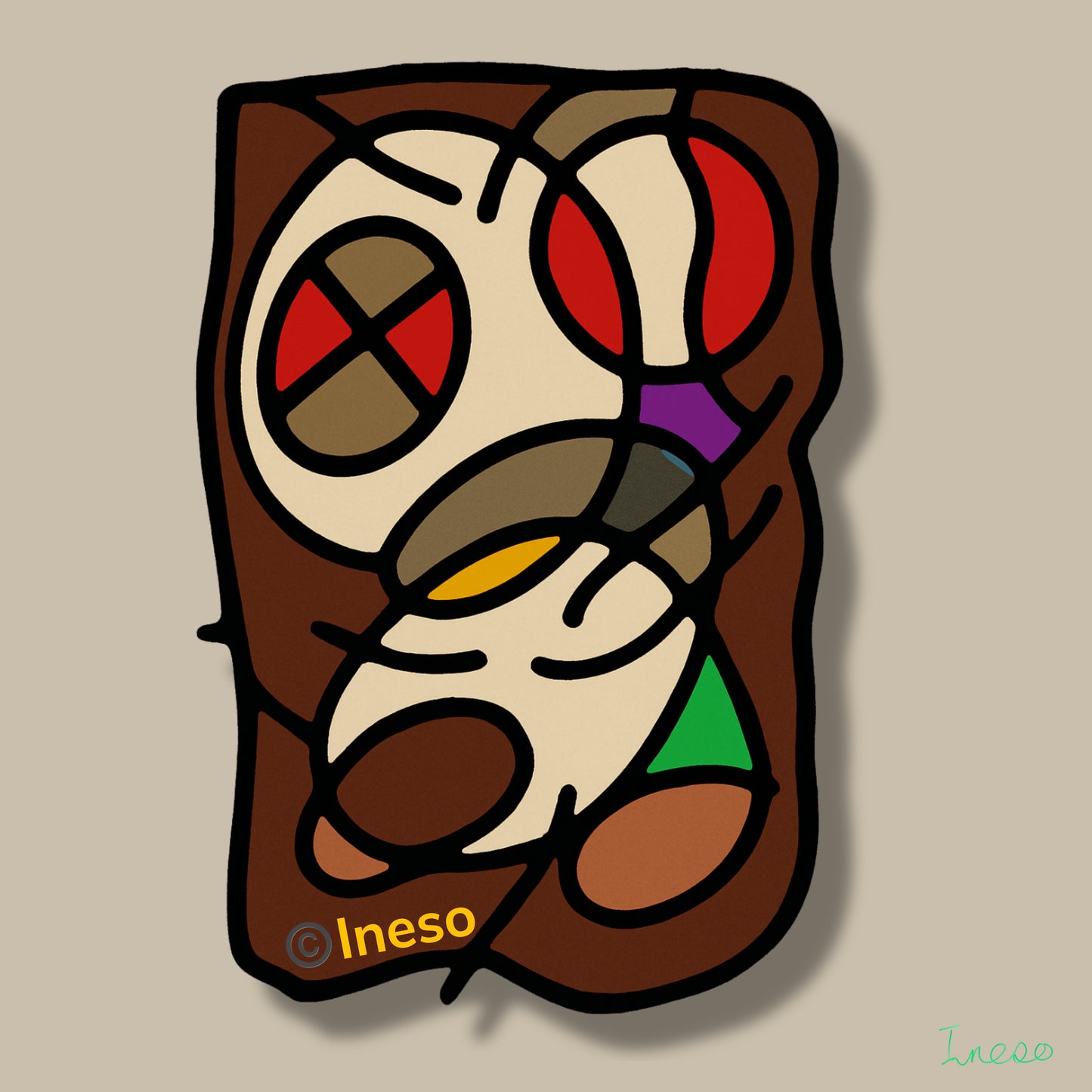 Seen Too Much, 40 x 40cm 2022