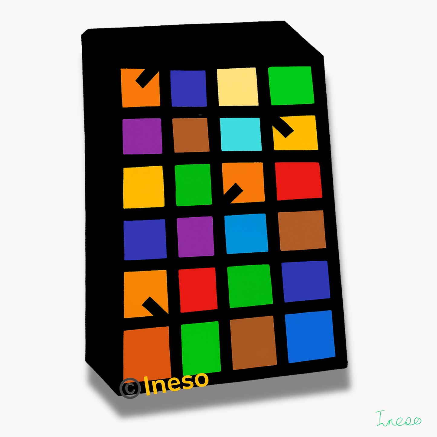 Ineso’s Puzzle, 40 x 40cm, 2023