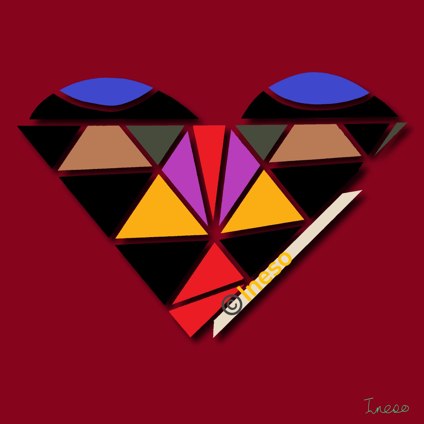 Love Wins, 40 x 40cm, 2024 (2 Variants)