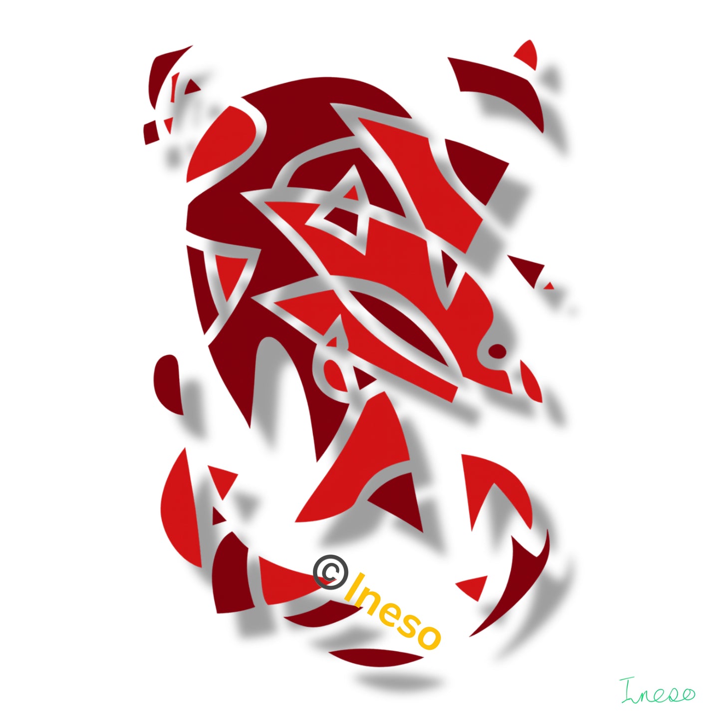 Decoupling ,40 x 40cm 2022 (2 Variants)