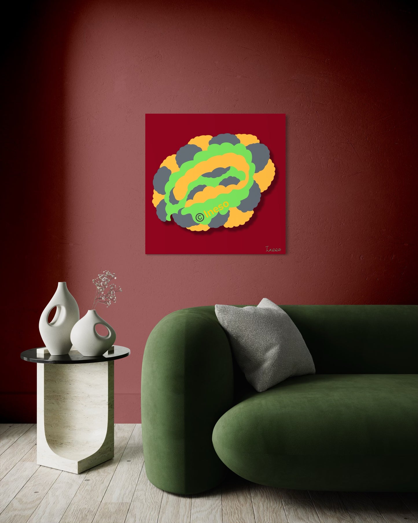 Radioactive, 40 x 40cm, 2017 (2 Variants)