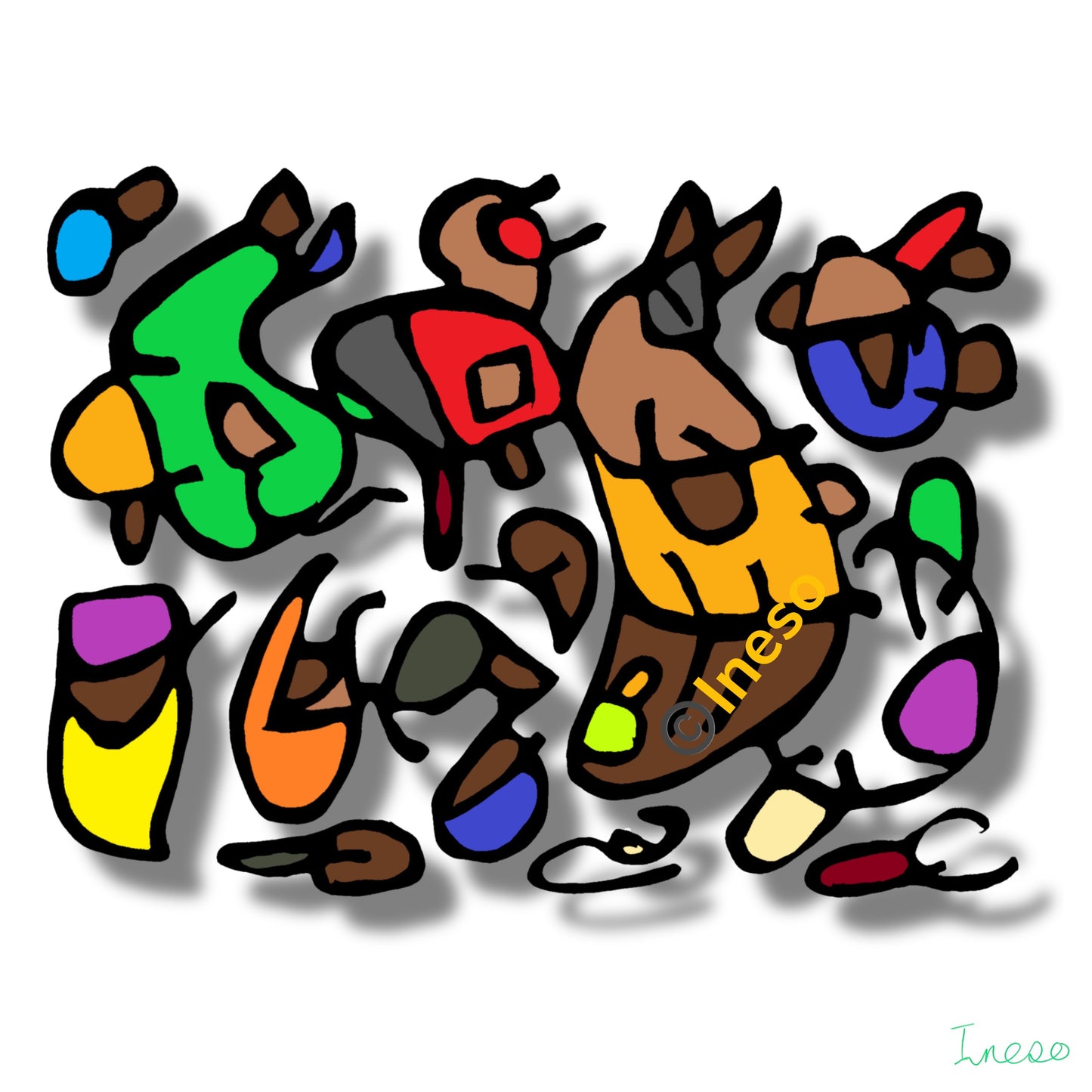 The Planning Committee, 40 x 40cm, 2022