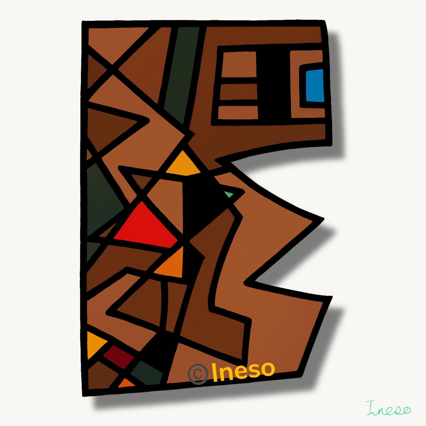 “E”mmanuel, 40 x 40cm, 2022 (2 Variants)