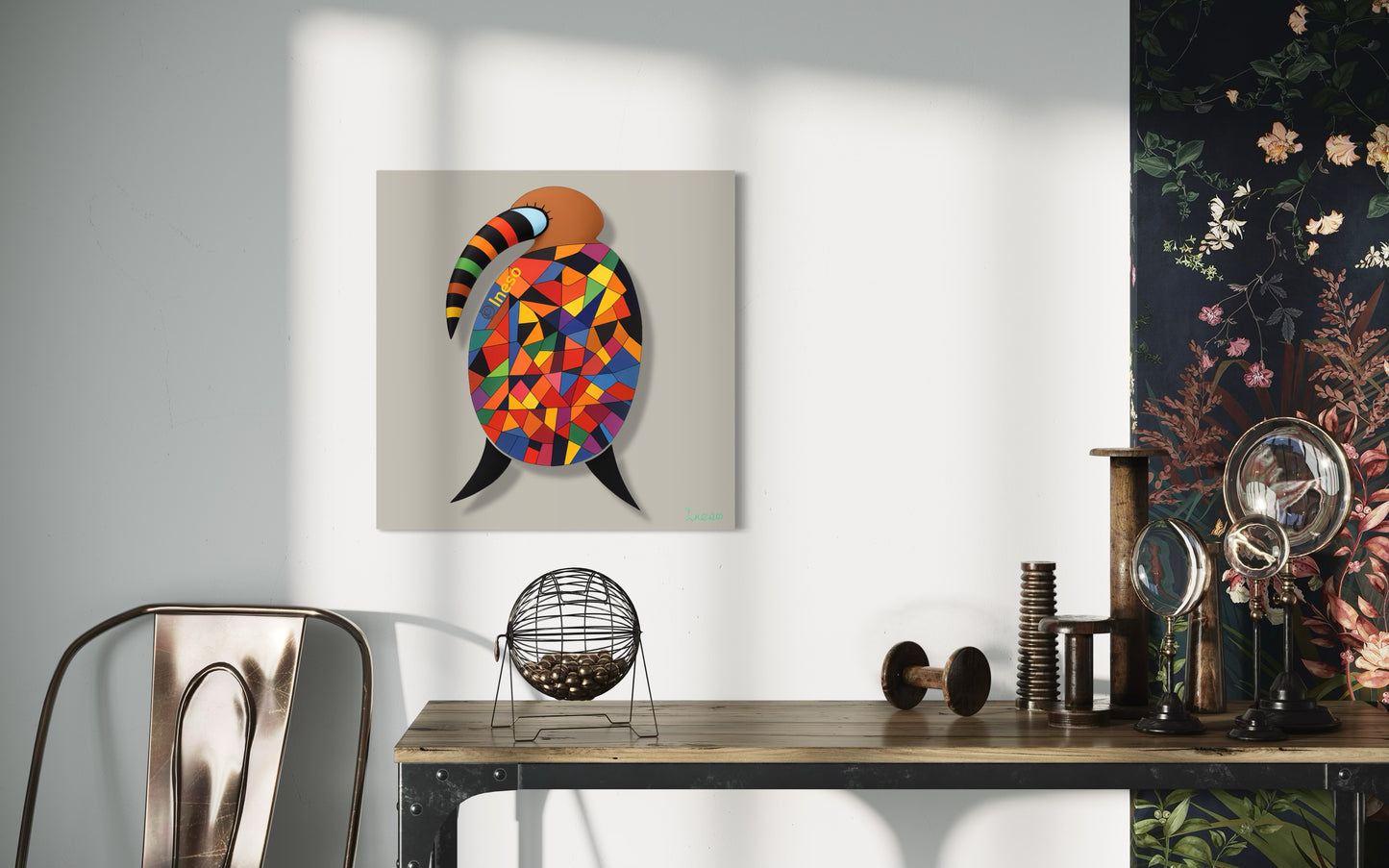 Christmas Turkey, 40 x 40cm, 2024