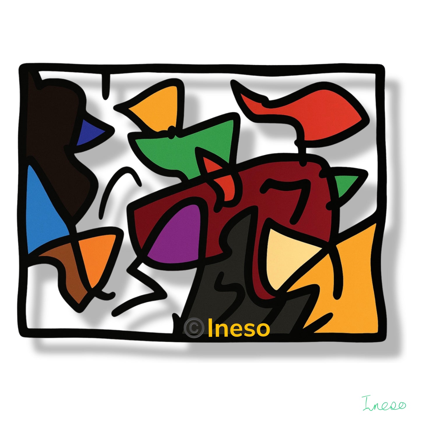 Super-duper Abstract, 40 x 40cm, 2023