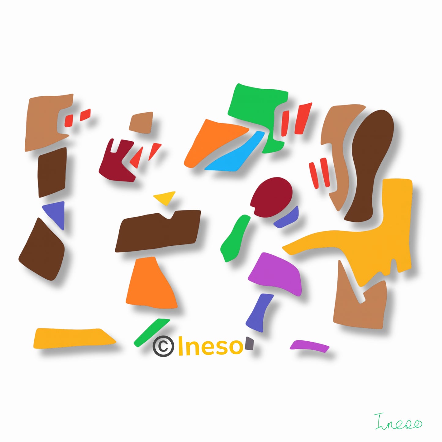 Social Scene, 40 x 40cm, 2024