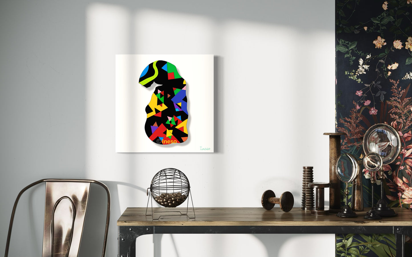 Mr Puzzle, 40 x 40cm, 2021