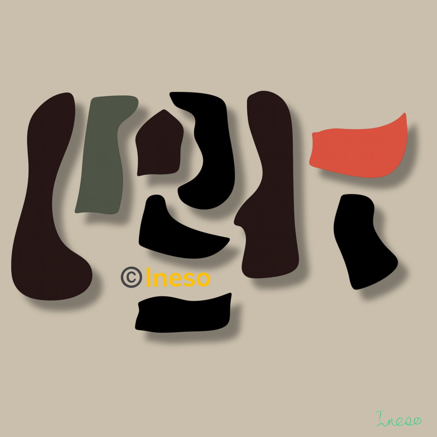 Artphabet 2, 40 x 40cm, 2022
