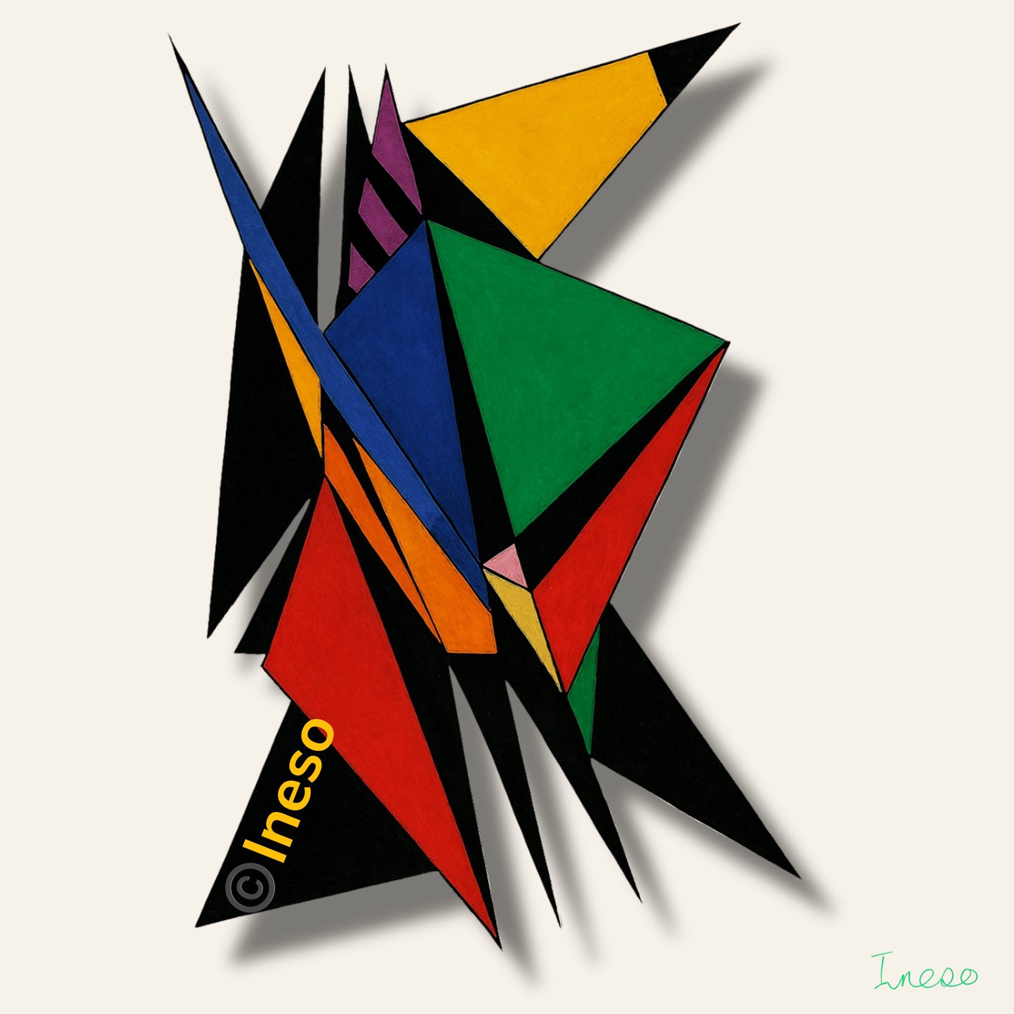 Origami, 40 x 40cm, 2021