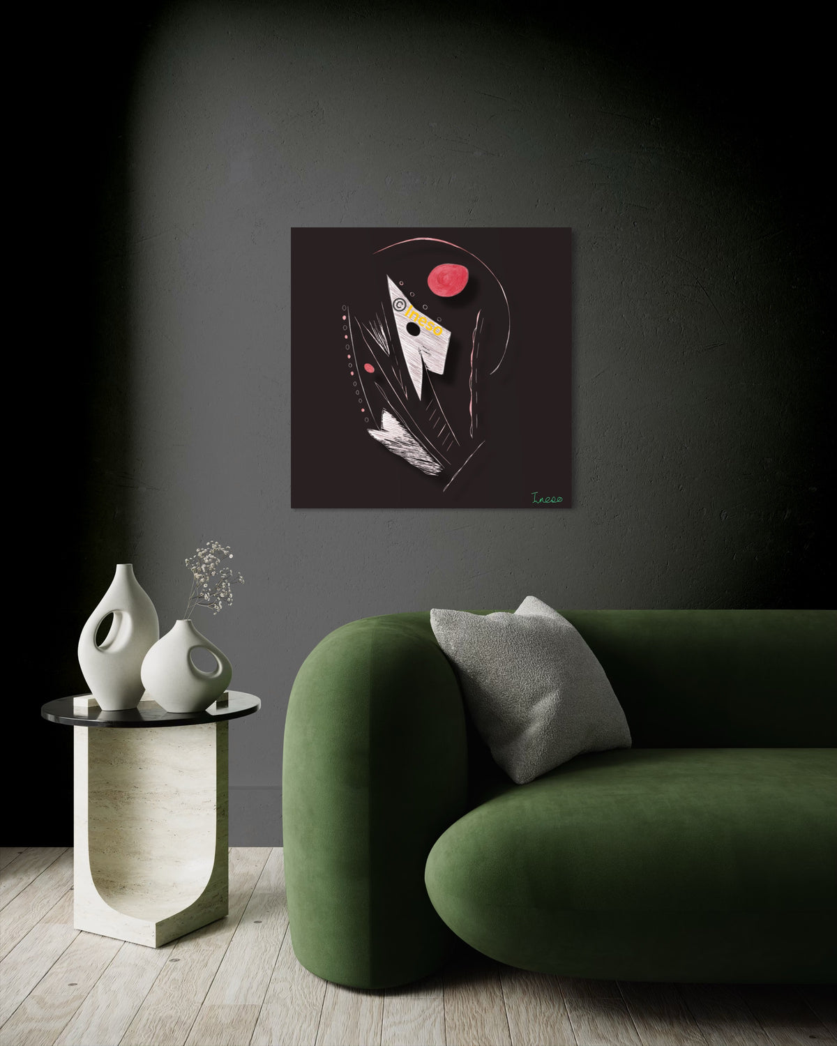 Happy Stranger, 40 x 40cm, 2017 (2 Variants)