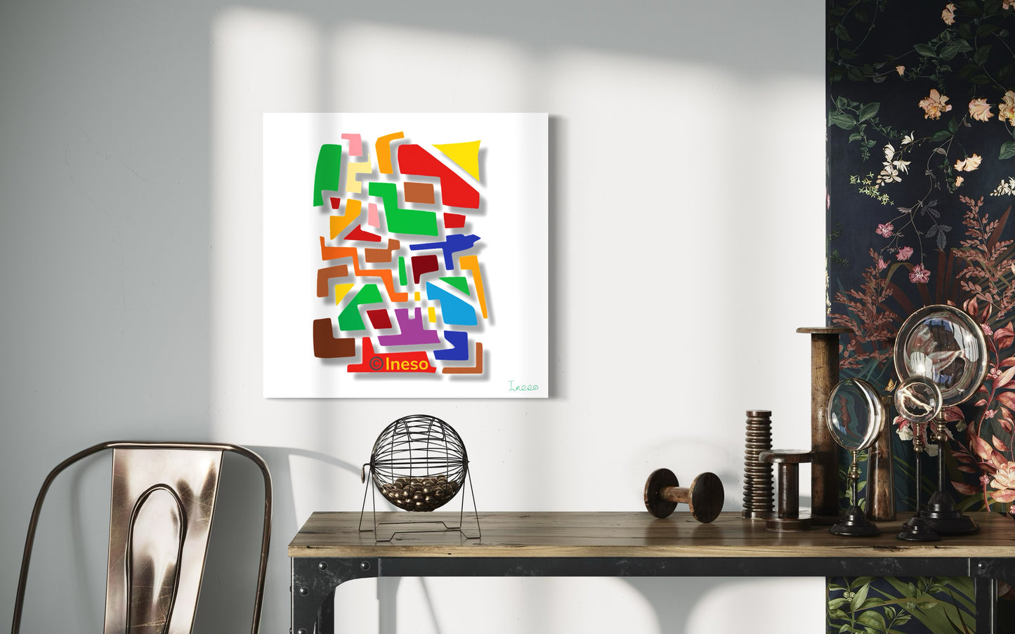 Super-duper Abstract 3, 40 x 40cm, 2023